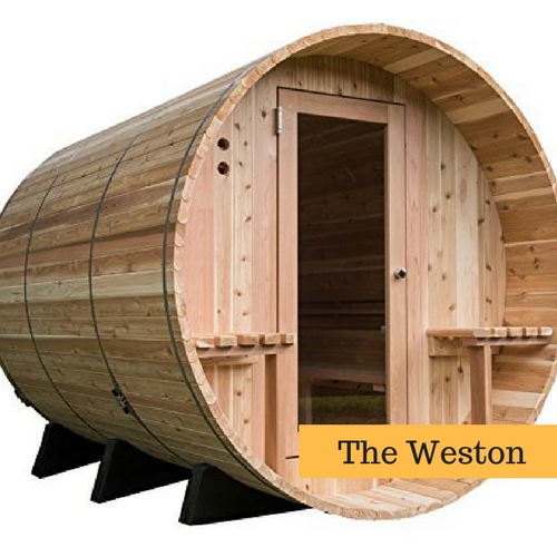 ​The Weston Canopy Barrel Sauna