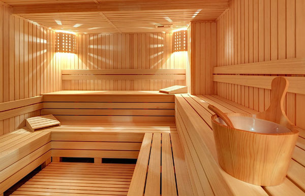 A Sauna Room In A Hotel