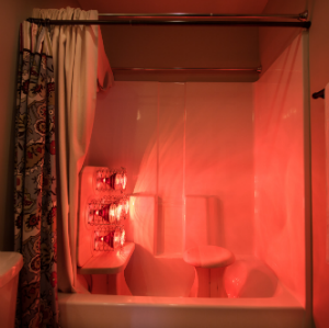 Bathtub Converted Into An Infrared Sauna